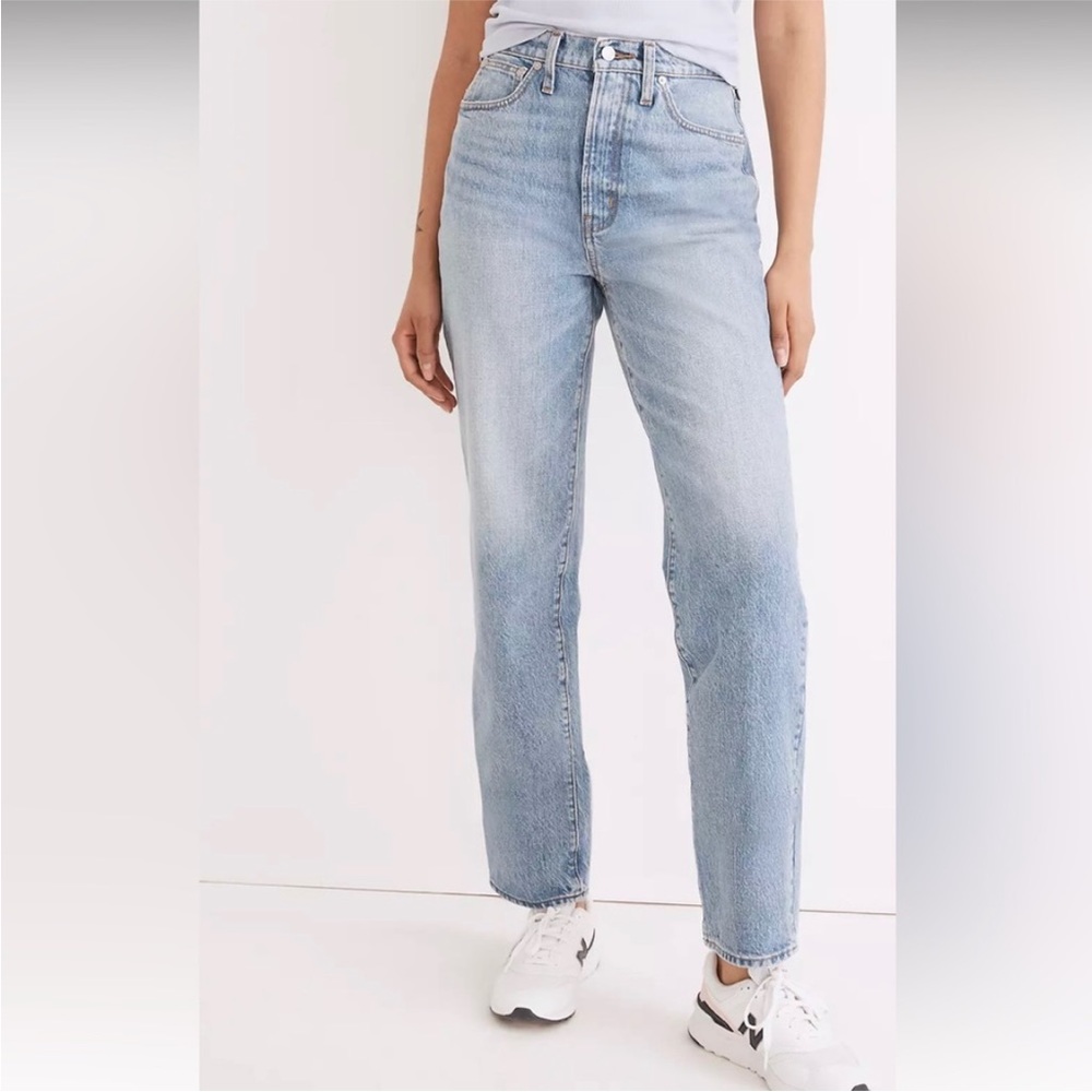 Madewell Light Wash Straight Leg Jeans